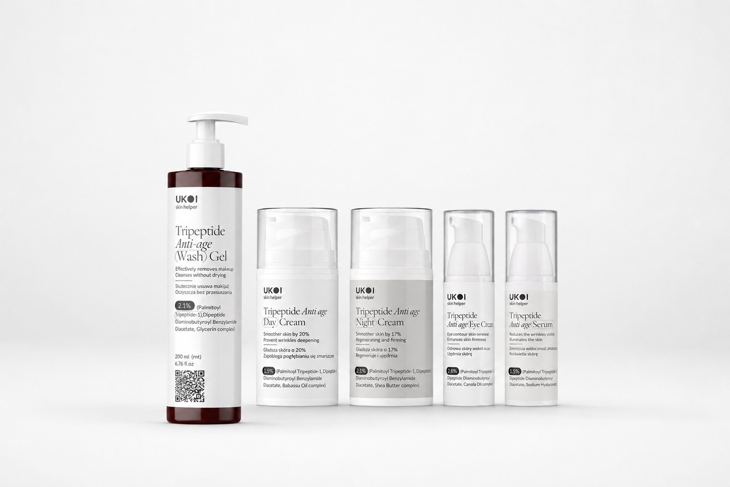 UKOI Tripeptide Anti-Age Complete Collection Set (5 products)