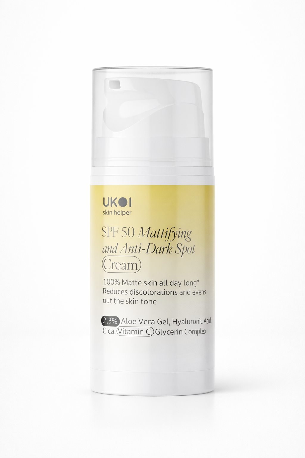 UKOI SPF 50 Mattifying & Anti-Dark Spot Cream, 30 ml