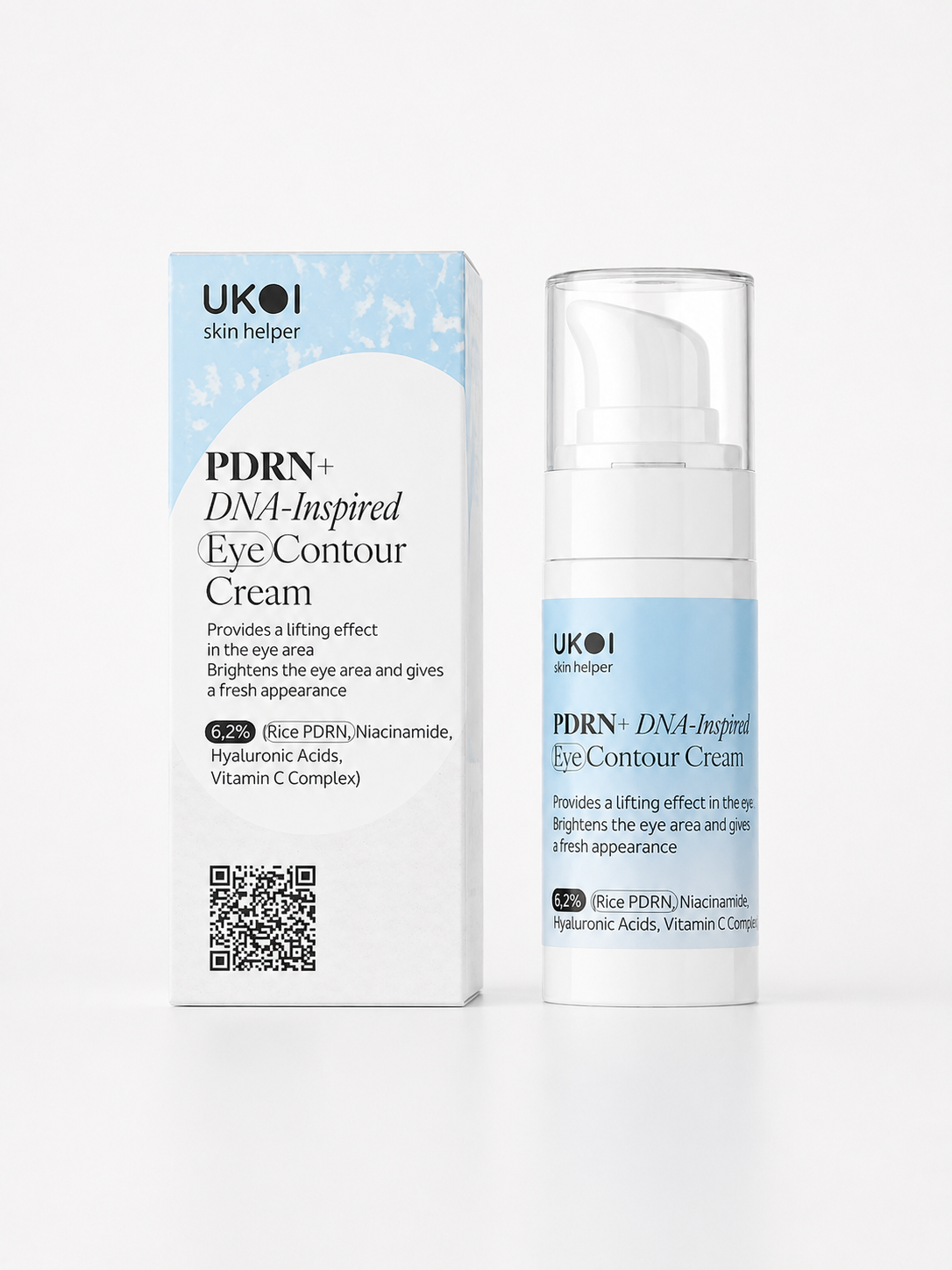 PDRN+ DNA-Inspired Eye Contour Cream with outer packaging